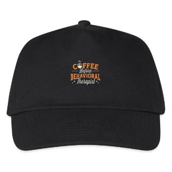 Behavioral Therapy Coffee Therapist Coffee Lover - Kids’ Baseball Cap - black - Front