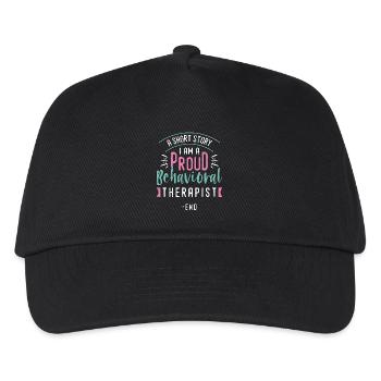 Behavioral Therapist A Short Story Behavioral Tech - Kids’ Baseball Cap - black - Front