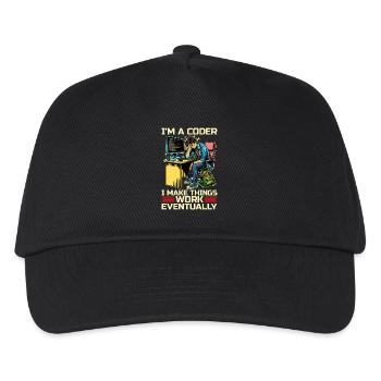 Je suis un codeur Je fais fonctionner les choses Développeur Codeurs - Casquette de baseball Enfant - noir - Devant