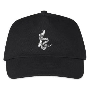 Boa Constrictor Floral Pattern - Kids’ Baseball Cap - black - Front