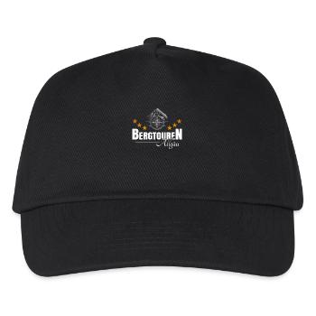 Bergtouren Allgäu - Kinder Basecap - Schwarz - Vorne