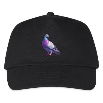 Tauben Taube - Kinder Basecap - Schwarz - Vorne
