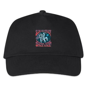 Slowly and steadily, the space race wins - Kids’ Baseball Cap - black - Front
