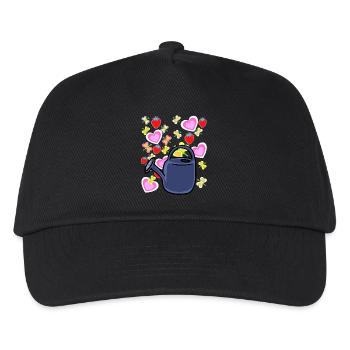 Gardener Watering Can Retro Strawberries Fruit Fruit - Kids’ Baseball Cap - black - Front