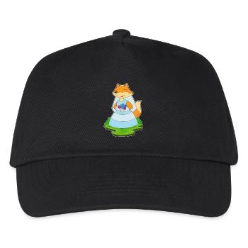 Fuchs Braut Schleier Hochzeit - Kinder Basecap - Schwarz - Vorne