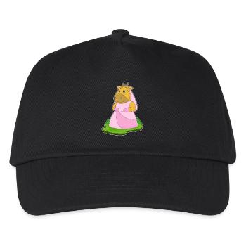Giraffe Braut Schleier Hochzeit - Kinder Basecap - Schwarz - Vorne