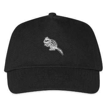 Chipmunk Chipmunk Floral Pattern - Kids’ Baseball Cap - black - Front
