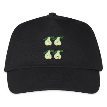 Pear halves quadruple - Kids’ Baseball Cap - black - Front
