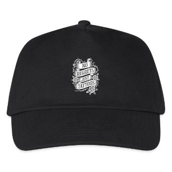 Seniors with tattoos proudly aging, - Kids’ Baseball Cap - black - Front