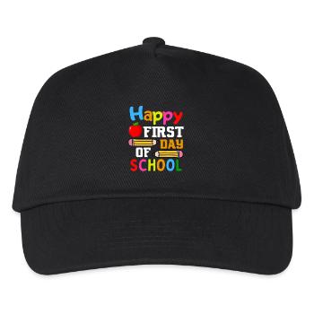 First day of school Start of school - Kids’ Baseball Cap - black - Front