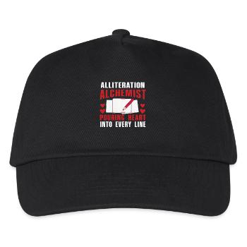 Alliteration Alchemist Poetry Slam - Kids’ Baseball Cap - black - Front
