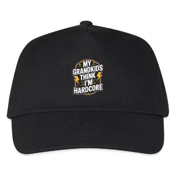 Seniors with tattoos proudly aging, - Kids’ Baseball Cap - black - Front