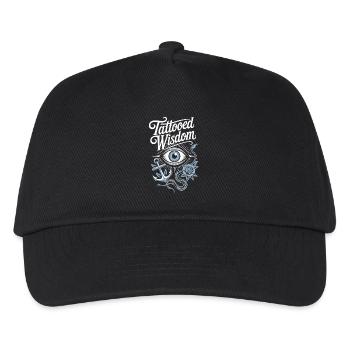 Seniors with tattoos proudly aging, - Kids’ Baseball Cap - black - Front