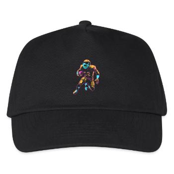 Football Spieler - Kinder Basecap - Schwarz - Vorne
