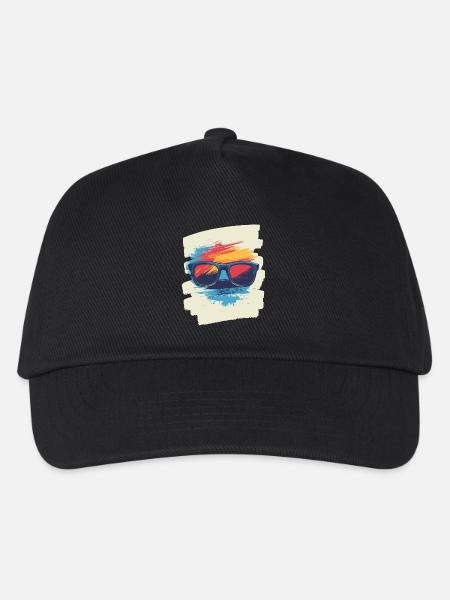 Sonnenbrille - Kinder Basecap - Schwarz