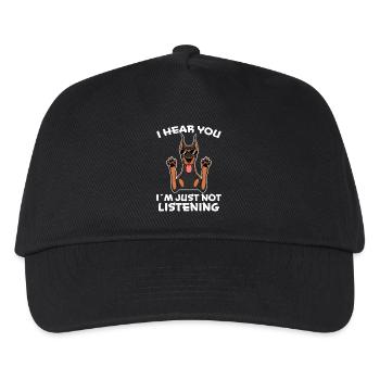 Doberman Saying Dogs Funny Doberman Gift - Kids’ Baseball Cap - black - Front