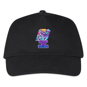 Sleep Is Escape – Sleep is the only escape route - Kids’ Baseball Cap - black - Front