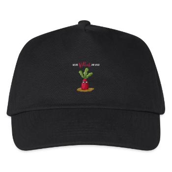 Heute Rettich die Welt - Kinder Basecap - Schwarz - Vorne