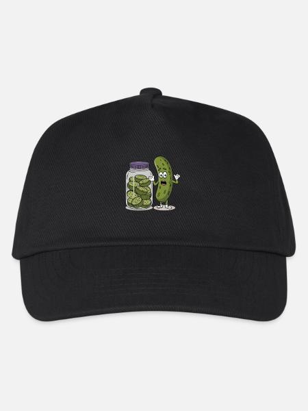Gurke - Kinder Basecap - Schwarz