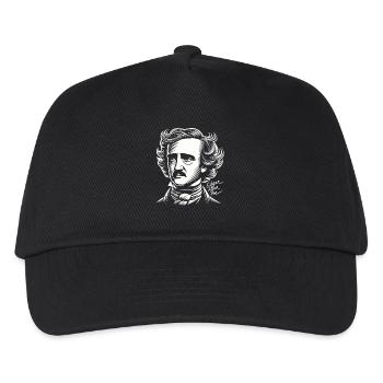 Edgar Allan Poe Gothic Literature Fan Dark Poesie - Kinder Basecap - Schwarz - Vorne