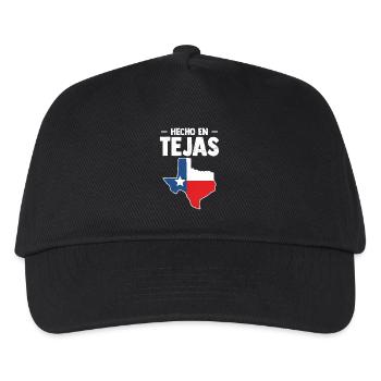 Mexiko USA Texas Souvenir Hecho En Tejas - Kinder Basecap - Schwarz - Vorne
