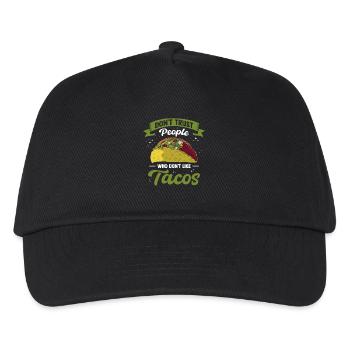 Mexico Tacos Mexican Tacos - Kids’ Baseball Cap - black - Front