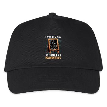 Mathématicien J’aimerais que la vie soit aussi simple que des statistiques - Casquette de baseball Enfant - noir - Devant