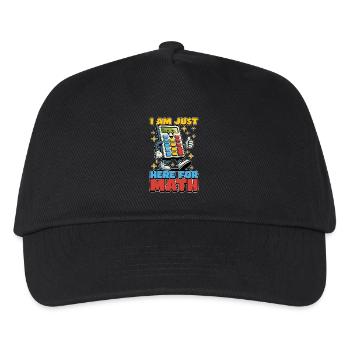 Mathématicien Je suis juste ici pour les mathématiques - Casquette de baseball Enfant - noir - Devant