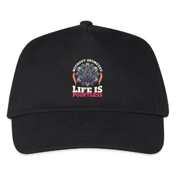 Mathématicien sans géométrie Statisticien de la vie - Casquette de baseball Enfant - noir - Devant