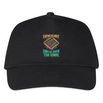 Le mathématicien est exponentiellement plus froid que la géométrie - Casquette de baseball Enfant - noir - Devant