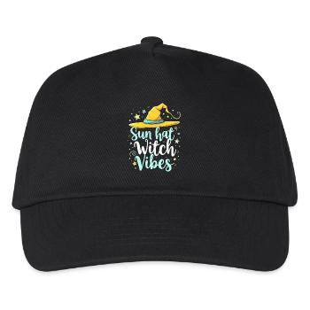 Sommer Hexen Beach Hexe Ästhetische Sonnenmagie - Kinder Basecap - Schwarz - Vorne