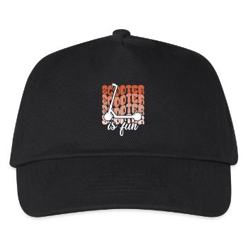 Le scooter est amusant - E-Scooter, Scooter électrique - Casquette de baseball Enfant - noir - Devant