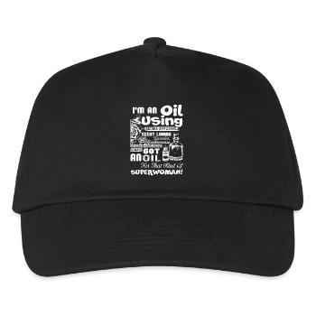 Essential Oil I am An Oil Using - Kids’ Baseball Cap - black - Front