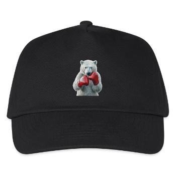 Eisbär - Kinder Basecap - Schwarz - Vorne