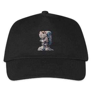 Meerschweinchen - Kinder Basecap - Schwarz - Vorne