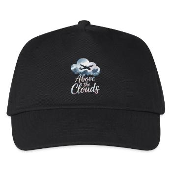 Zum Ersten Mal Fliegen Travel Memory Sky - Kinder Basecap - Schwarz - Vorne
