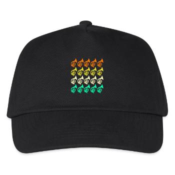 Horn player French horn - Kids’ Baseball Cap - black - Front