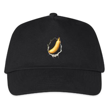 Banane - Kinder Basecap - Schwarz - Vorne