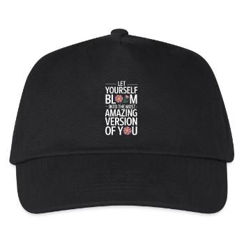 Laissez-vous vous épanouir dans la meilleure version de votre - Casquette de baseball Enfant - noir - Devant