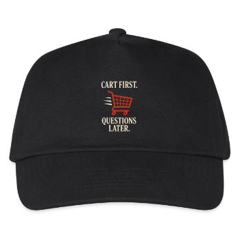 The Competitive Food Shopper Fast Cart - Kids’ Baseball Cap - black - Front