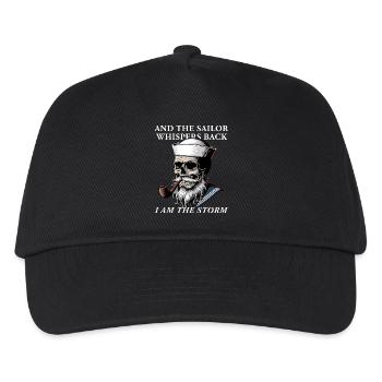 The Sailor Whispers Back I am The Storm Seemann - Kinder Basecap - Schwarz - Vorne