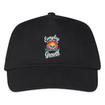 Every day brings new growth - Kids’ Baseball Cap - black - Front