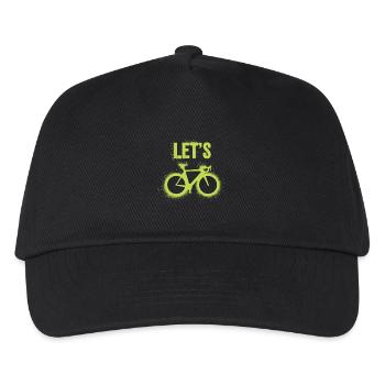 Let's Ride – Bike Lifestyle - Kids’ Baseball Cap - black - Front