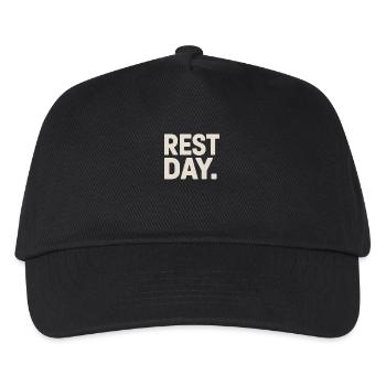 Rest Day Training Fitness Sport Chill Cheat Day - Kids’ Baseball Cap - black - Front