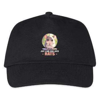 Ratten Ratte - Kinder Basecap - Schwarz - Vorne