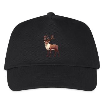 Rentiere Rentier - Kinder Basecap - Schwarz - Vorne