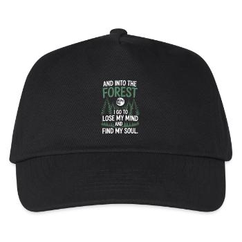 Dans la forêt où je vais pour perdre la tête Trouver mon âme - Casquette de baseball Enfant - noir - Devant