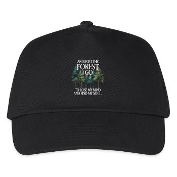 Dans la forêt où je vais pour perdre la tête Trouver mon âme - Casquette de baseball Enfant - noir - Devant