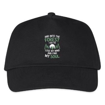Dans la forêt où je vais pour perdre la tête Trouver mon âme - Casquette de baseball Enfant - noir - Devant