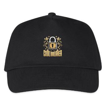 Escape Room Code Breaker - Kids’ Baseball Cap - black - Front